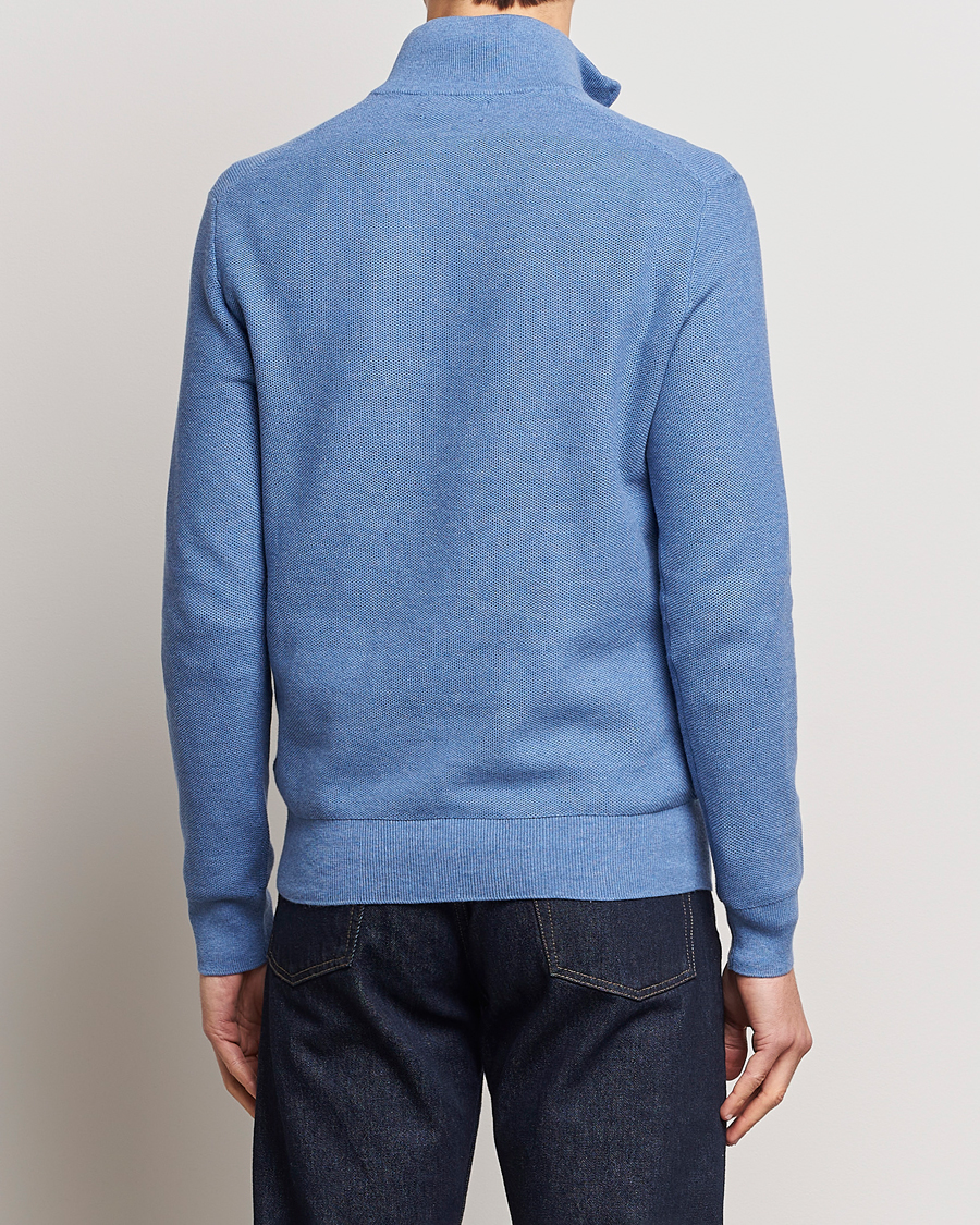 Herr | Tröjor | Polo Ralph Lauren | Textured Half-Zip Blue Heather
