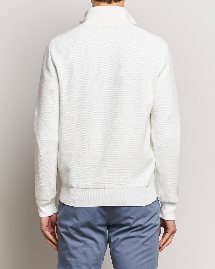 Herr | Tröjor | Polo Ralph Lauren | Textured Half Zip Deckwash White