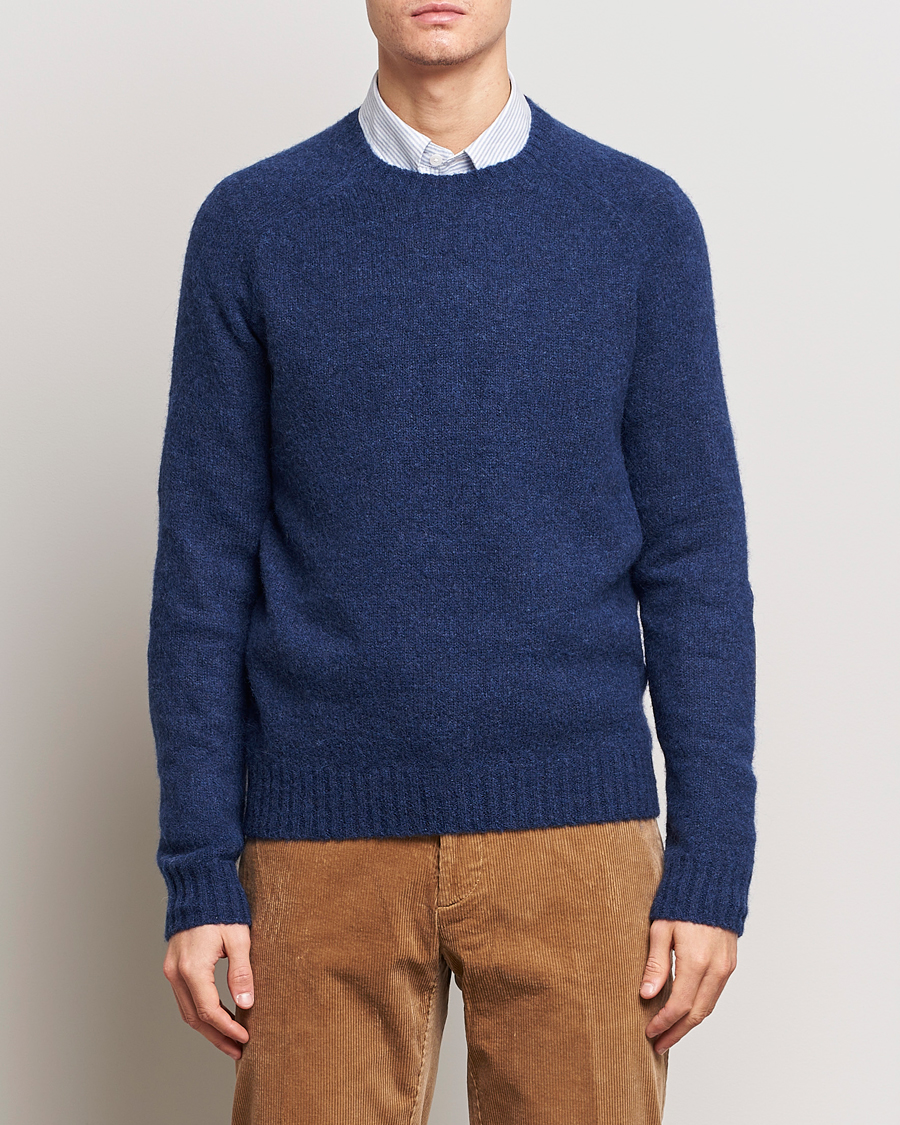 Herr | 30% rea | Polo Ralph Lauren | Alpaca Knitted Crew Neck Sweater Navy Heather 