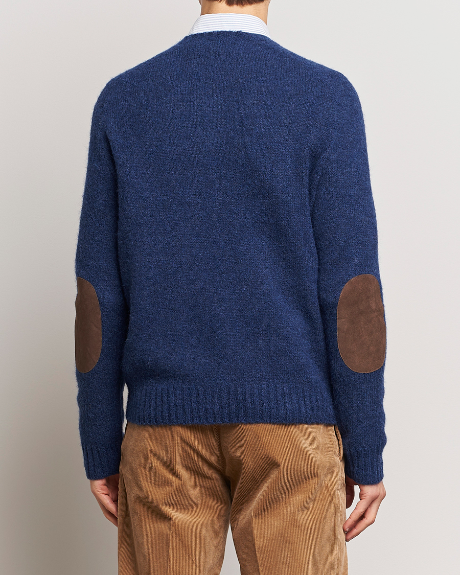 Herr | Tröjor | Polo Ralph Lauren | Alpaca Knitted Crew Neck Sweater Navy Heather