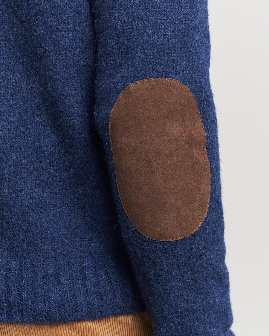 Herr | Tröjor | Polo Ralph Lauren | Alpaca Knitted Crew Neck Sweater Navy Heather