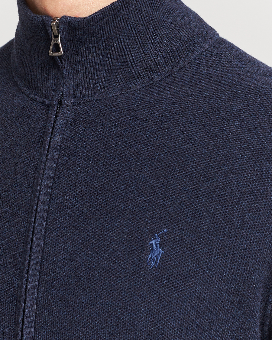 Herr | Tröjor | Polo Ralph Lauren | Textured Full-Zip Navy Heather