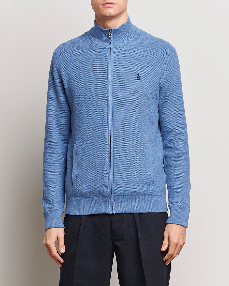 Herr | Kläder | Polo Ralph Lauren | Textured Full-Zip Blue Stone Heather