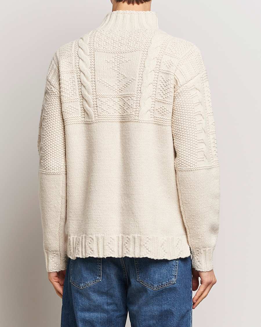 Herr | Tröjor | Polo Ralph Lauren | Wool Knitted Aran Rollneck Cream