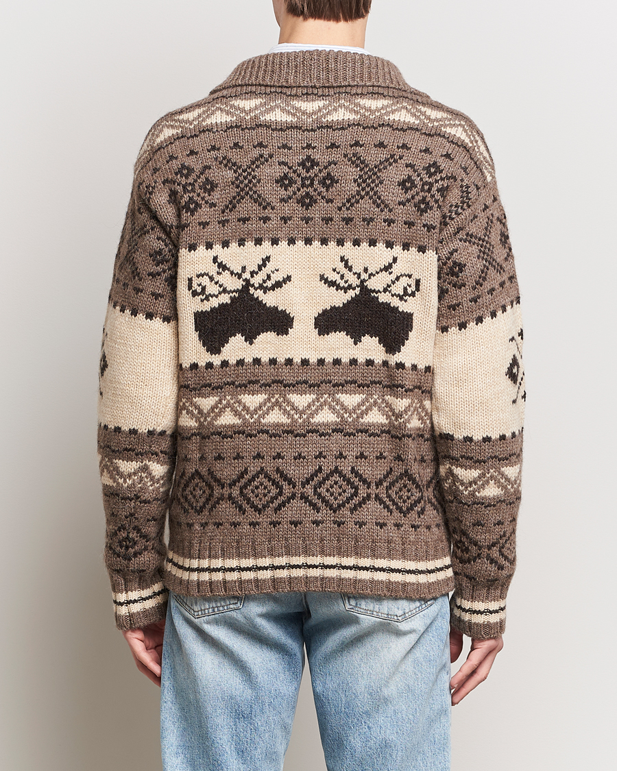 Herr | Tröjor | Polo Ralph Lauren | Wool Knitted Half-Zip Sweater Medium Brown