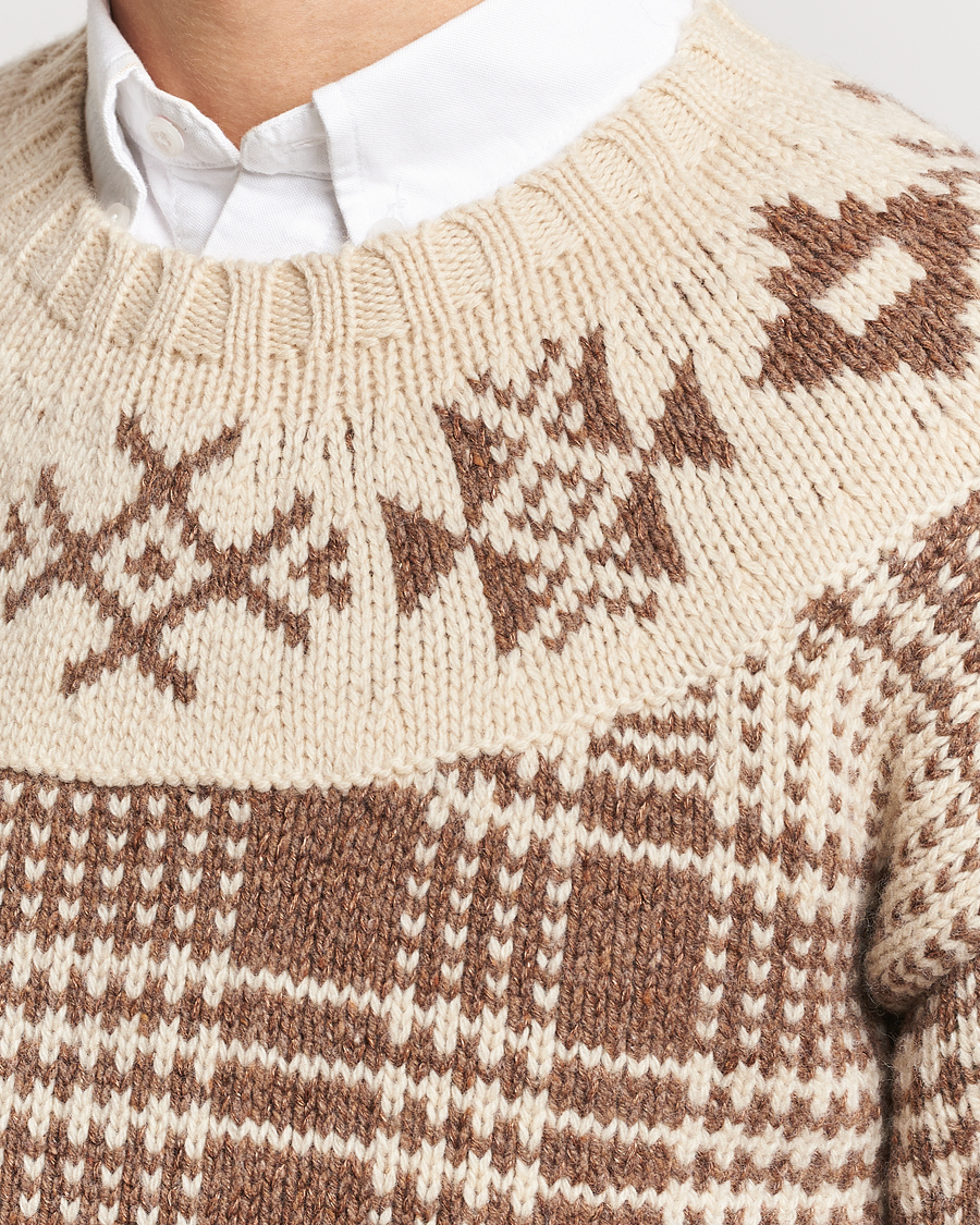 Herr | Tröjor | Polo Ralph Lauren | Wool Knitted Crew Neck Sweater Medium Brown