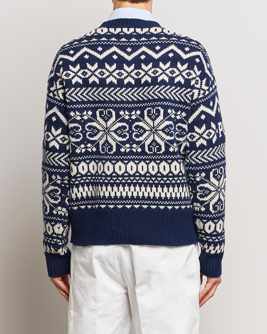 Herr | Tröjor | Polo Ralph Lauren | Wool Knitted Snowflake Crew Neck Bright Navy