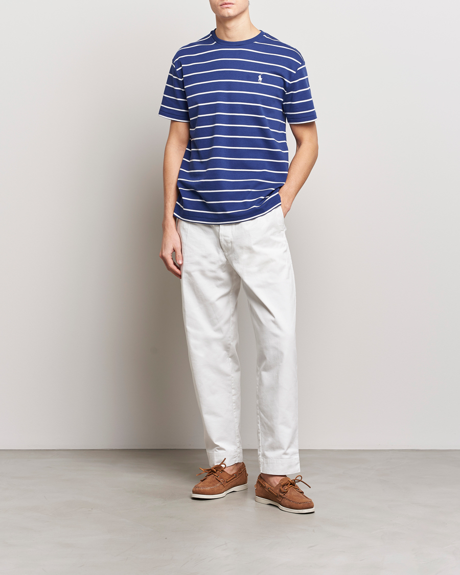 Herr | T-Shirts | Polo Ralph Lauren | Striped Crew Neck T-Shirt Blue/White