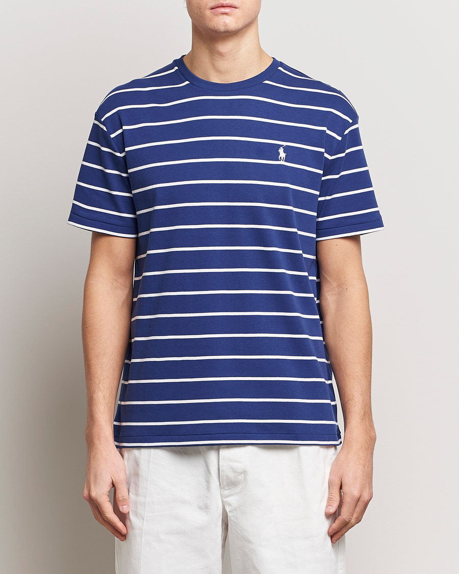 Herre |  | Polo Ralph Lauren | Striped Crew Neck T-Shirt Blue/White