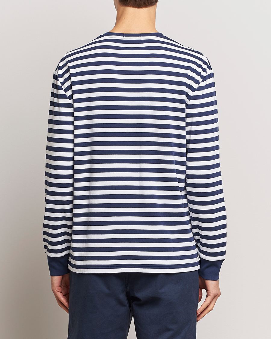 Herr | T-Shirts | Polo Ralph Lauren | Striped Long Sleeve T-Shirt Refined Navy/White