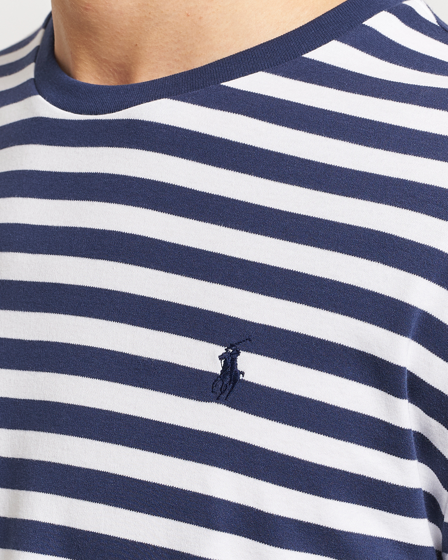 Herr | T-Shirts | Polo Ralph Lauren | Striped Long Sleeve T-Shirt Refined Navy/White