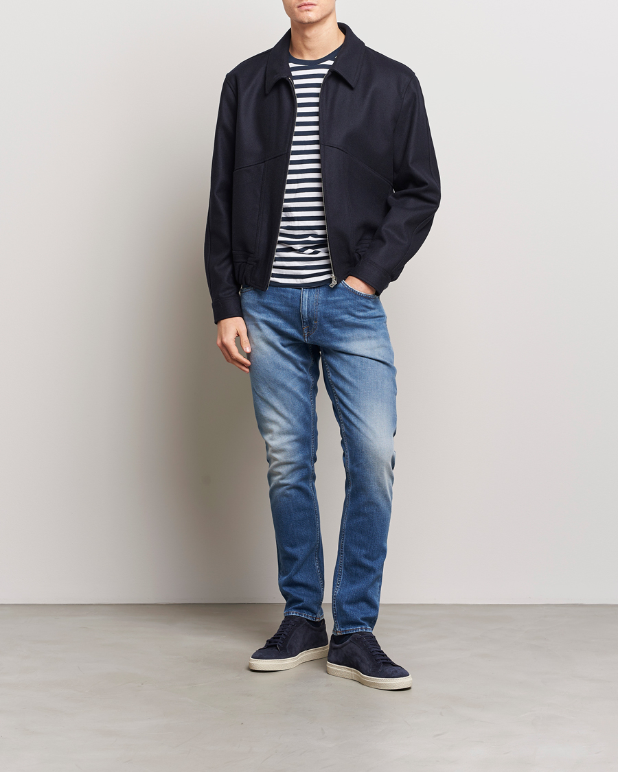 Herr | Jeans | Tiger of Sweden | Pistolero Stretch Cotton Jeans Light Blue