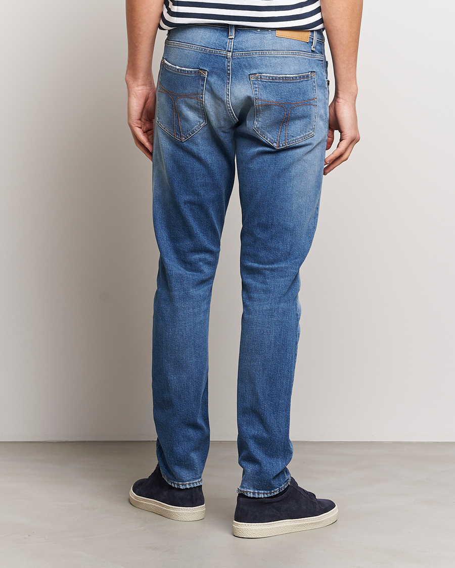 Herr | Jeans | Tiger of Sweden | Pistolero Stretch Cotton Jeans Light Blue
