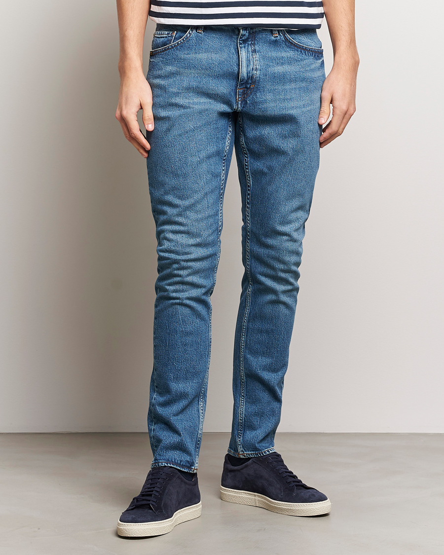 Herr | Jeans | Tiger of Sweden | Pistolero Stretch Cotton Jeans Midnight Blue