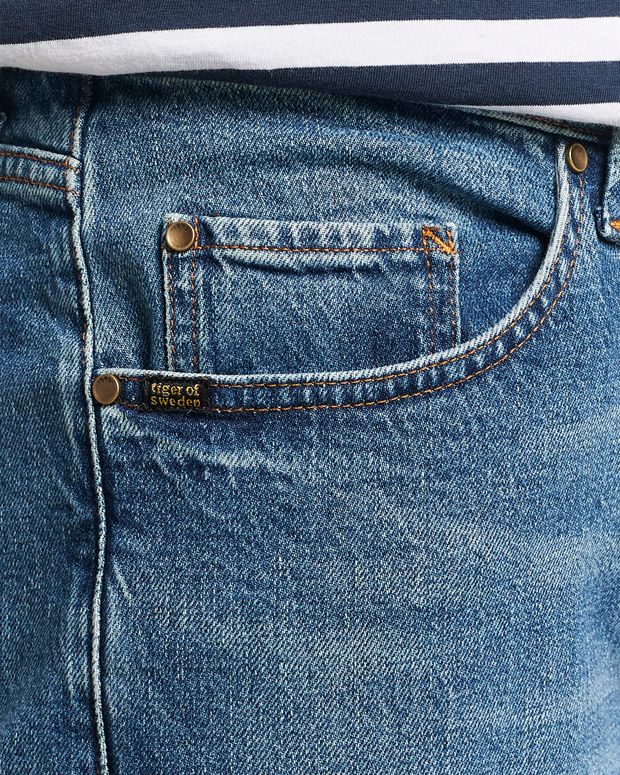 Herr | Jeans | Tiger of Sweden | Pistolero Stretch Cotton Jeans Midnight Blue