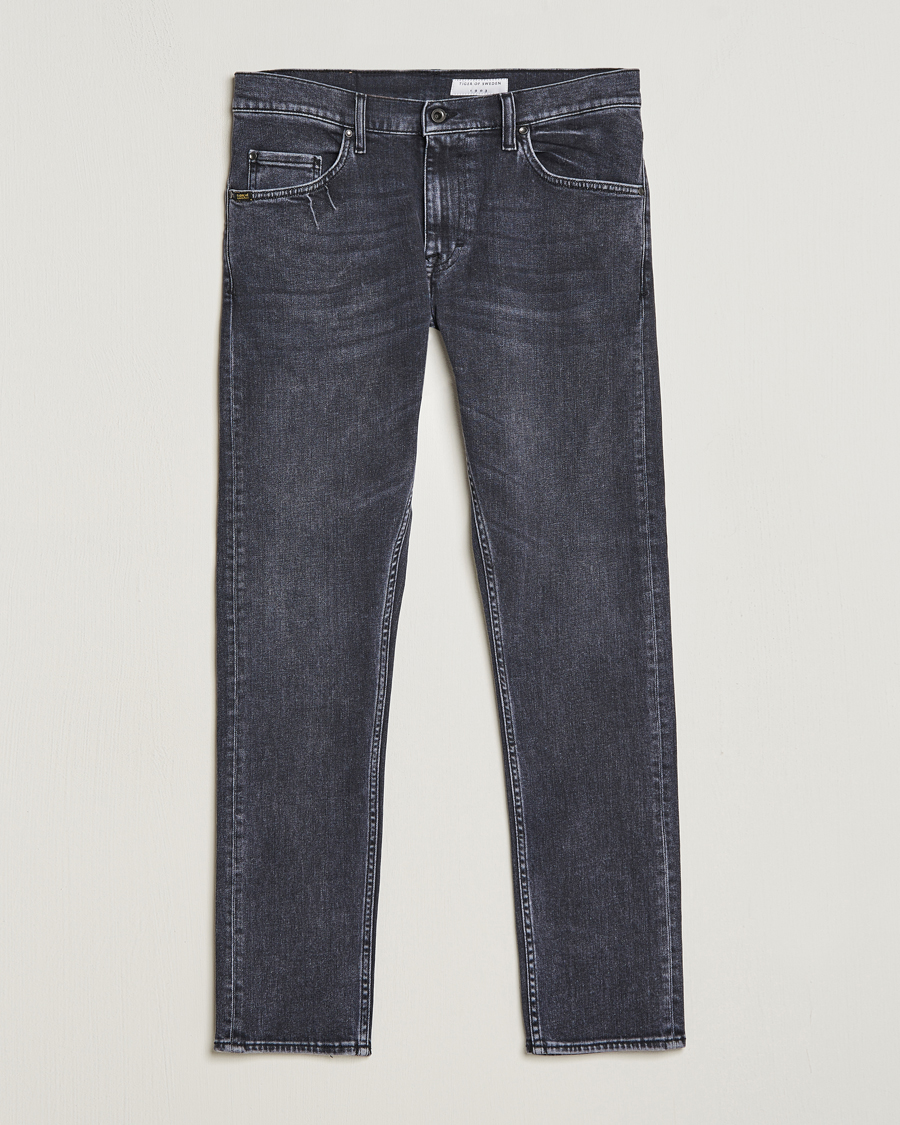Herr | Jeans | Tiger of Sweden | Pistolero Stretch Cotton Jeans Washed Black