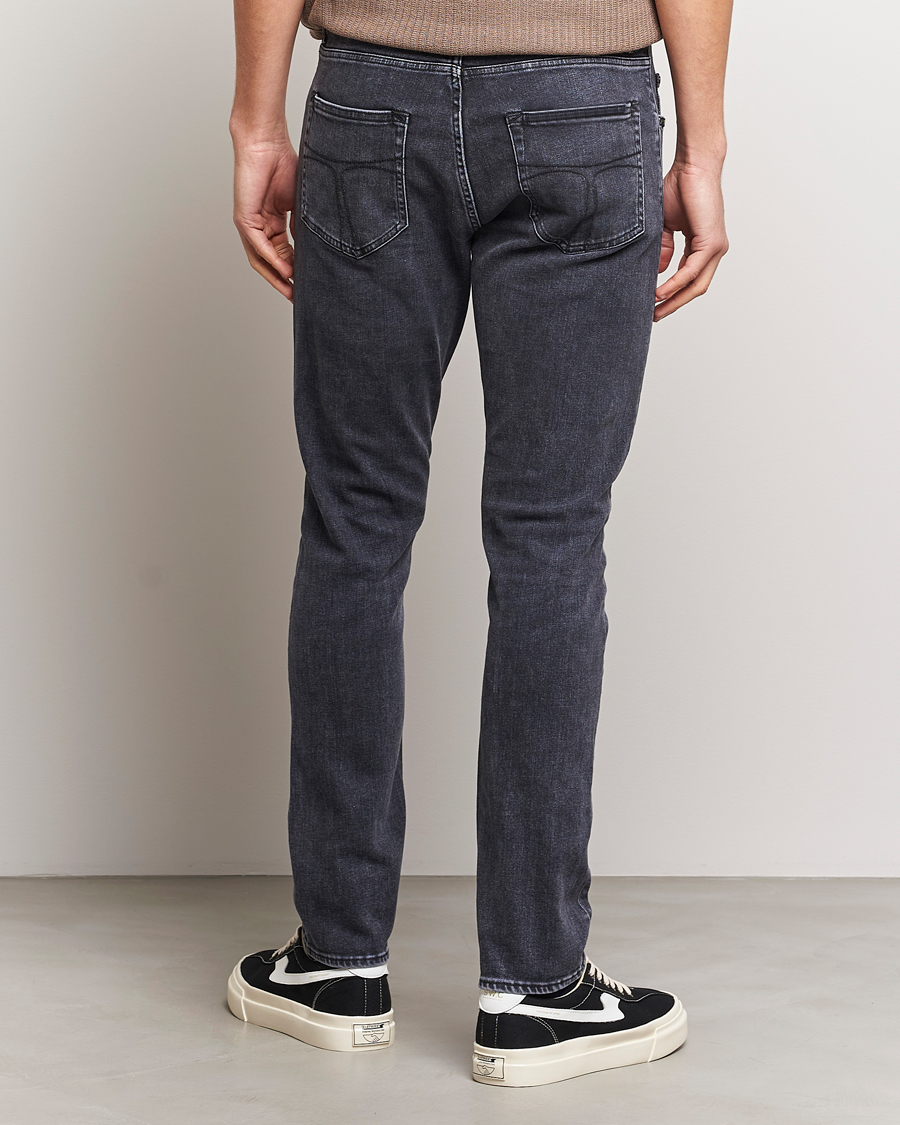 Herr | Jeans | Tiger of Sweden | Pistolero Stretch Cotton Jeans Washed Black