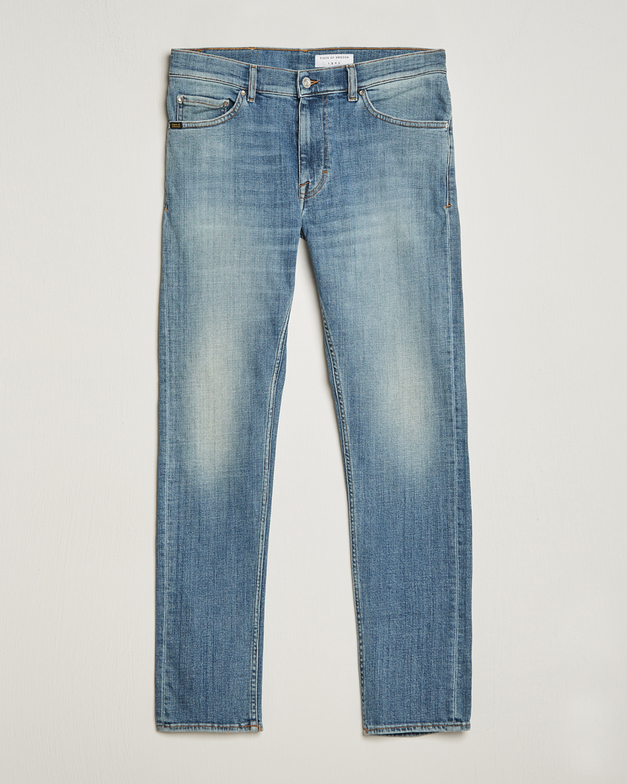 Herr | Jeans | Tiger of Sweden | Evolve Stretch Cotton Jeans Medium Blue