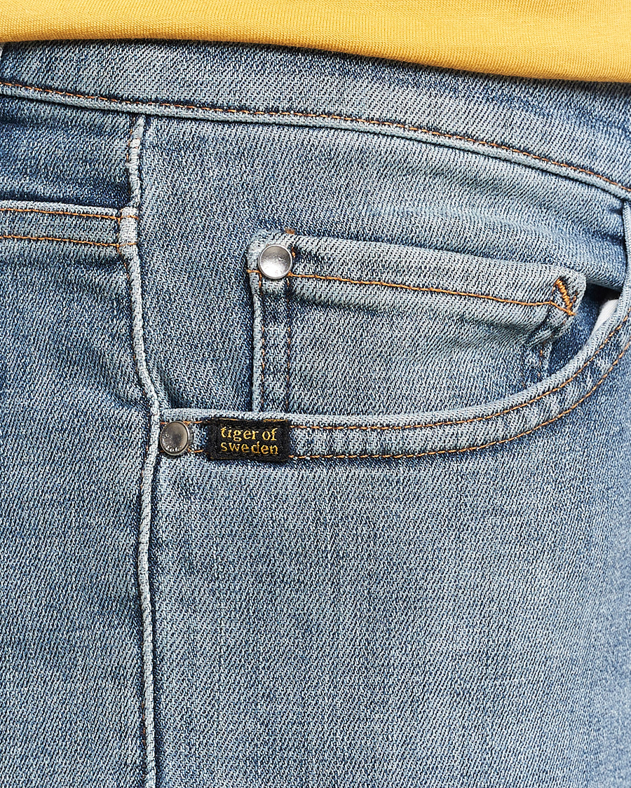 Herr | Jeans | Tiger of Sweden | Evolve Stretch Cotton Jeans Medium Blue