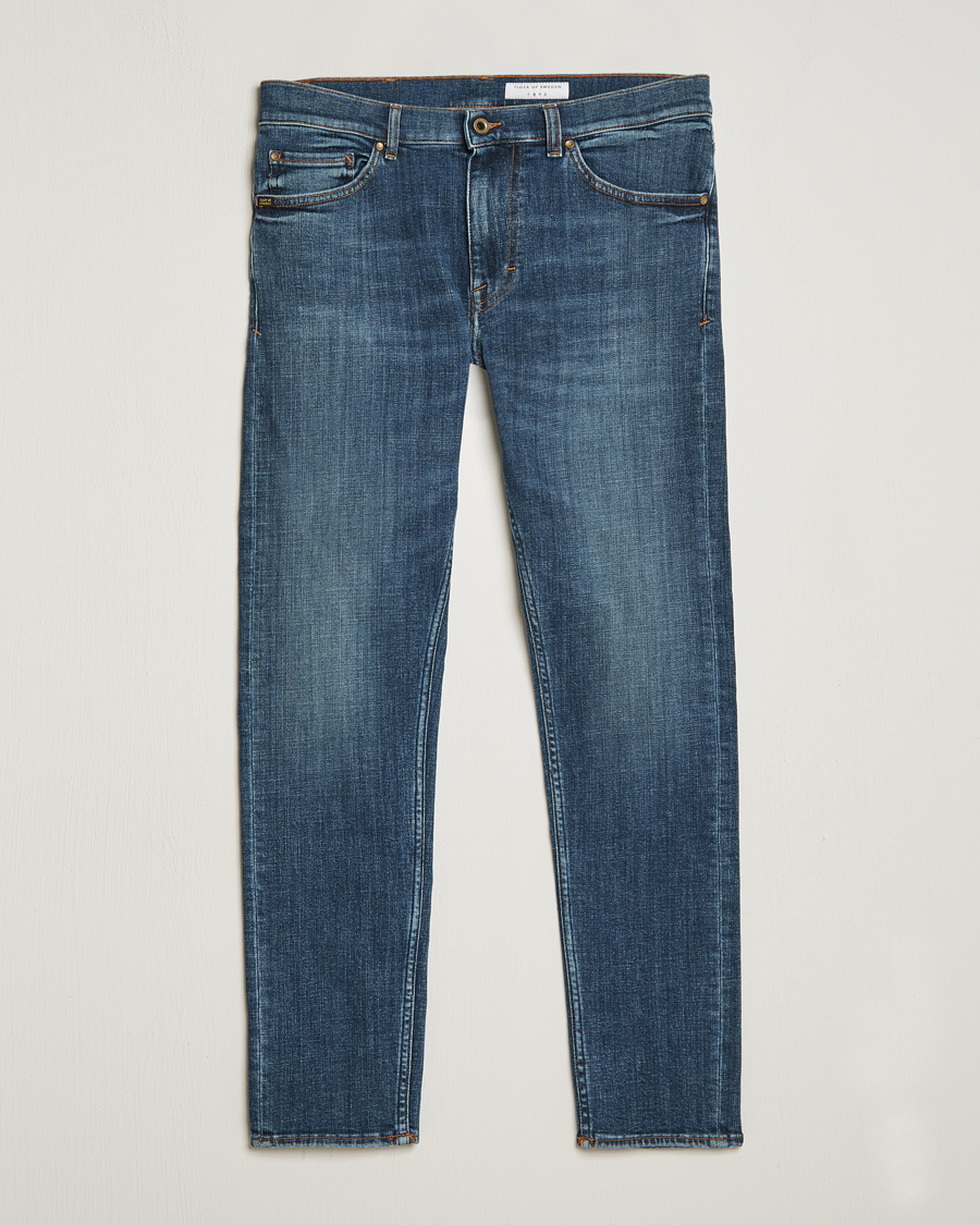 Herr | Jeans | Tiger of Sweden | Evolve Stretch Cotton Jeans Midnight Blue