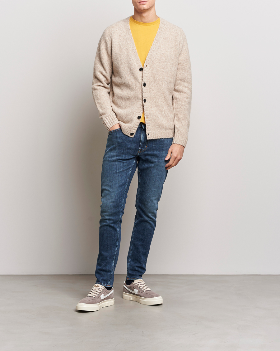 Herr | Jeans | Tiger of Sweden | Evolve Stretch Cotton Jeans Midnight Blue