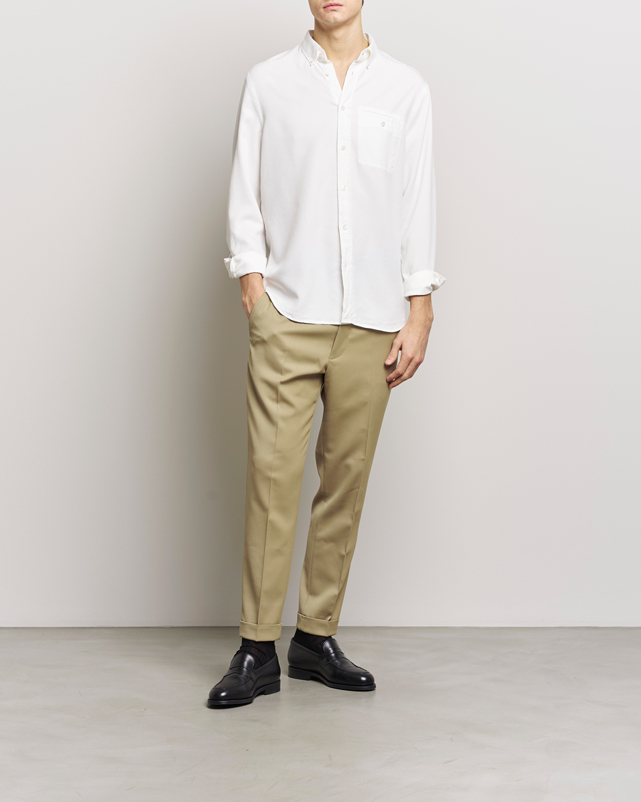 Herr | Byxor | Filippa K | Terry Cropped Trousers Sage Melange