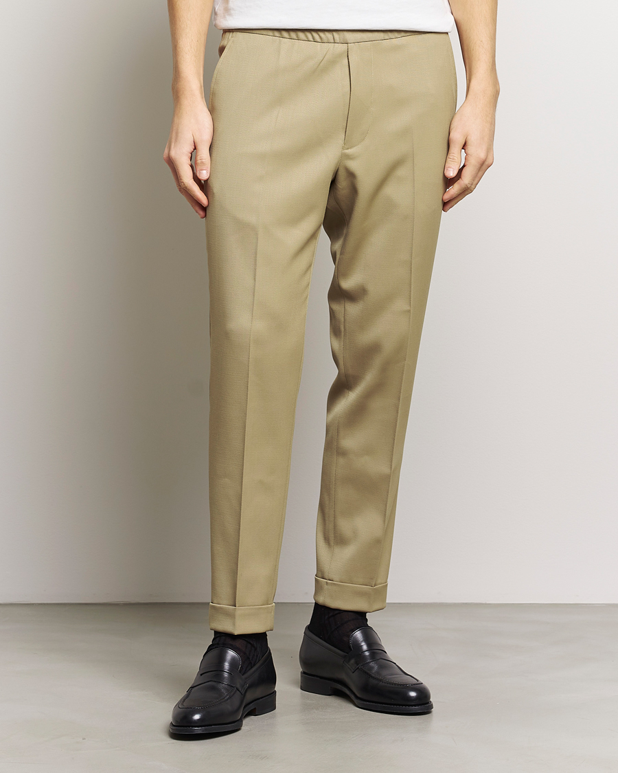 Herr | Kläder | Filippa K | Terry Cropped Trousers Sage Melange