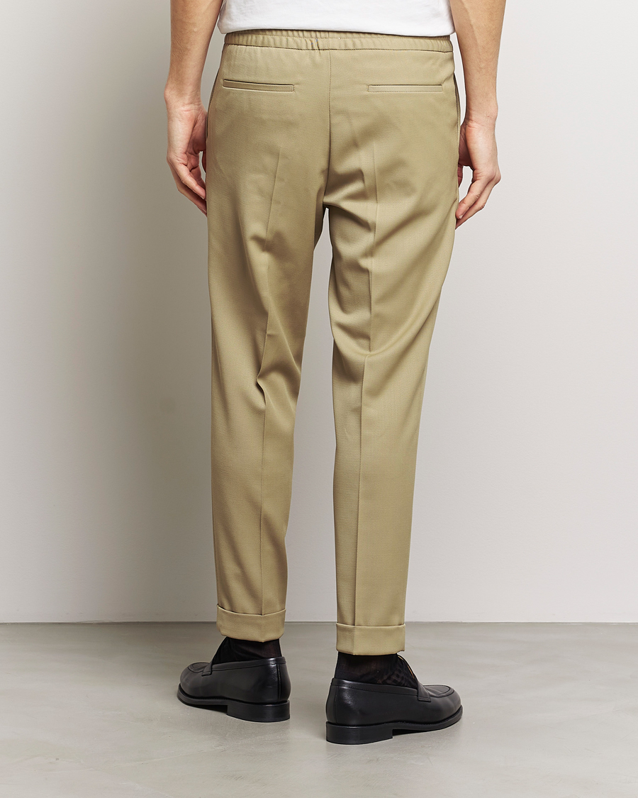 Herr | Byxor | Filippa K | Terry Cropped Trousers Sage Melange
