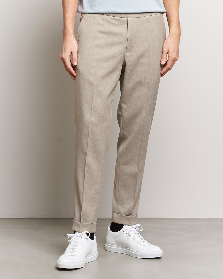 Herr | Business & Beyond | Filippa K | Terry Cropped Trousers Light Khaki