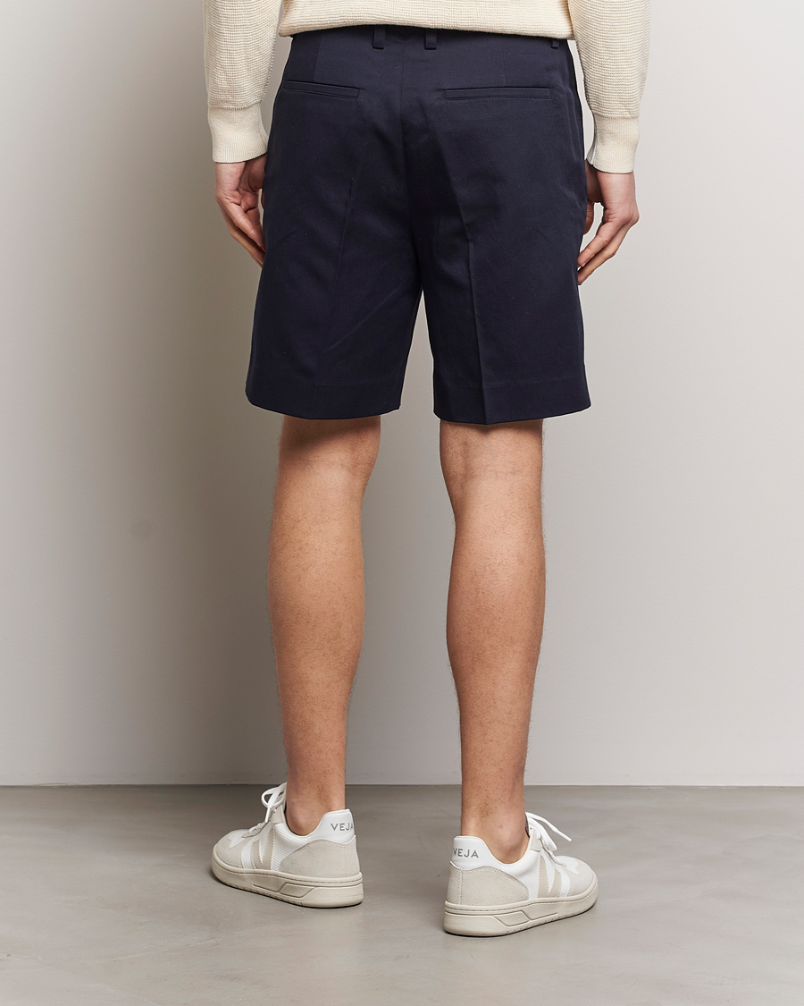 Herr | Shorts | Filippa K | Cotton/Linen Shorts Navy