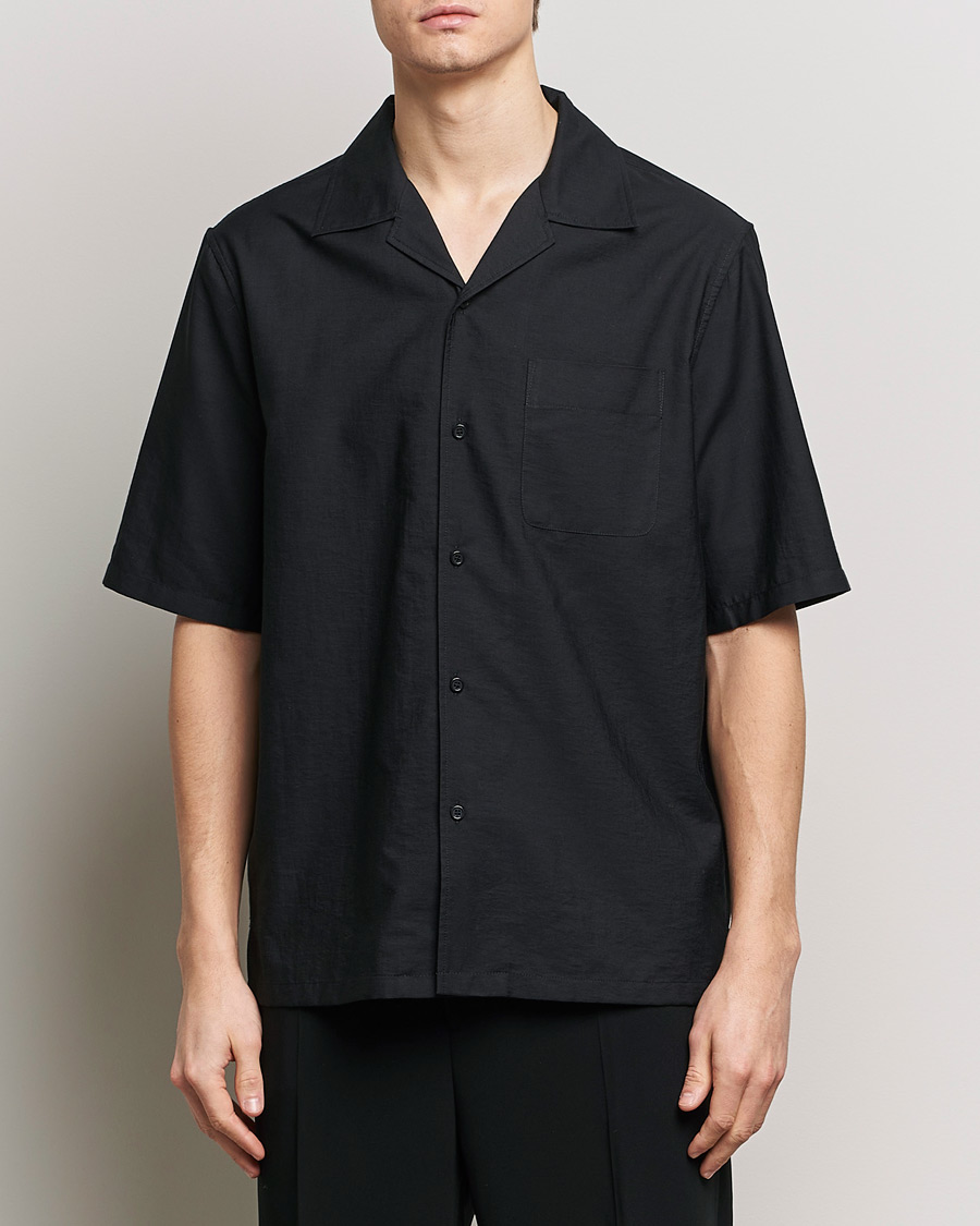 Herr | Filippa K | Filippa K | Resort Short Sleeve Shirt Black