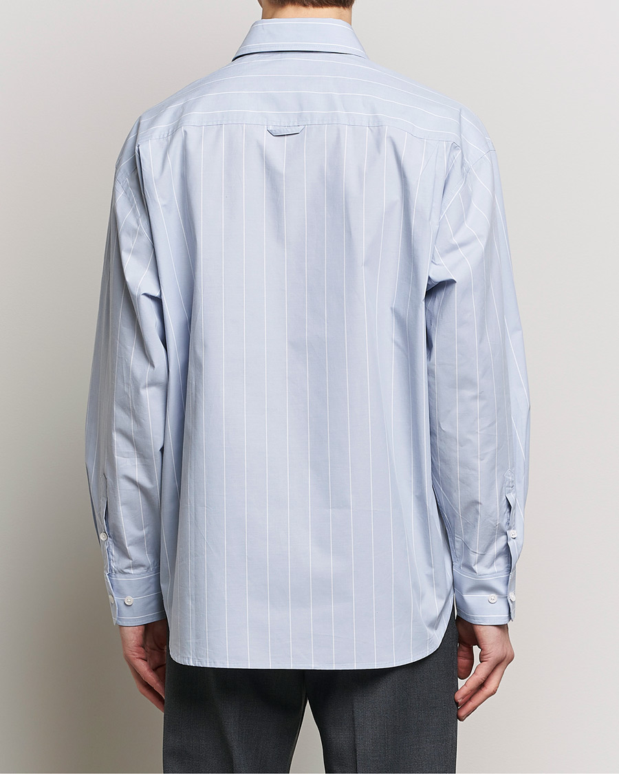 Herr | Skjortor | Filippa K | Striped Poplin Shirt Faded Blue/White