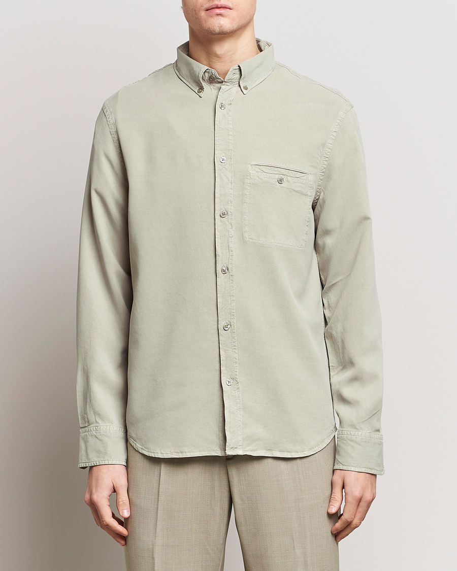 Herr | Casual | Filippa K | Zachary Lyocell Shirt Light Sage