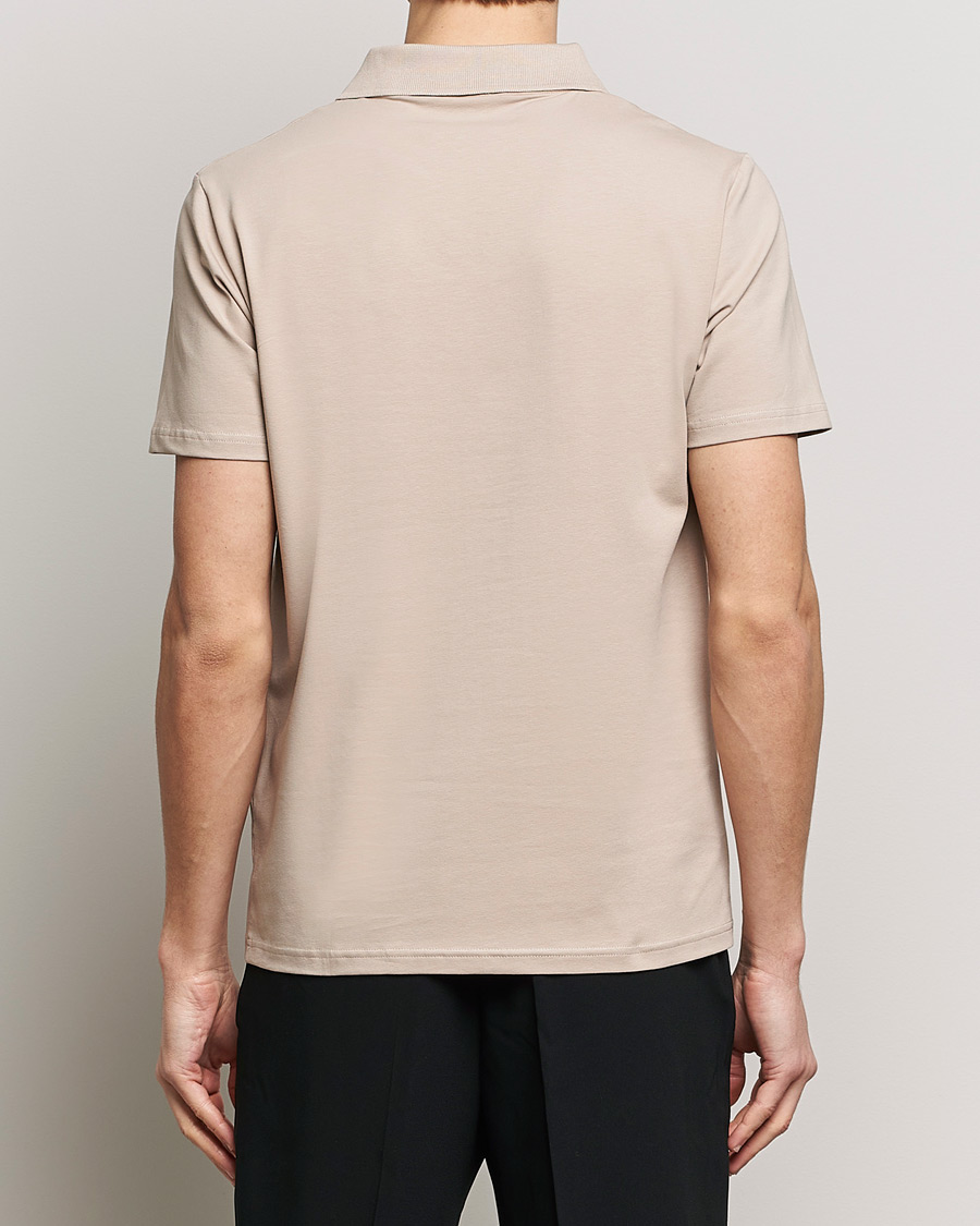 Herr | Pikéer | Filippa K | Soft Lycra Polo T-Shirt Light Taupe