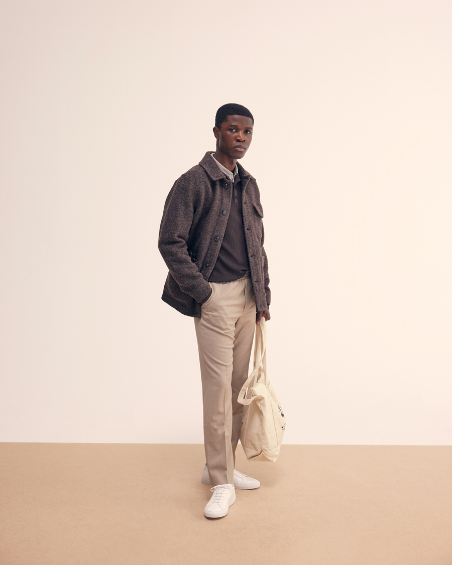 Herr | Pikéer | Filippa K | Soft Lycra Polo T-Shirt Green Grey