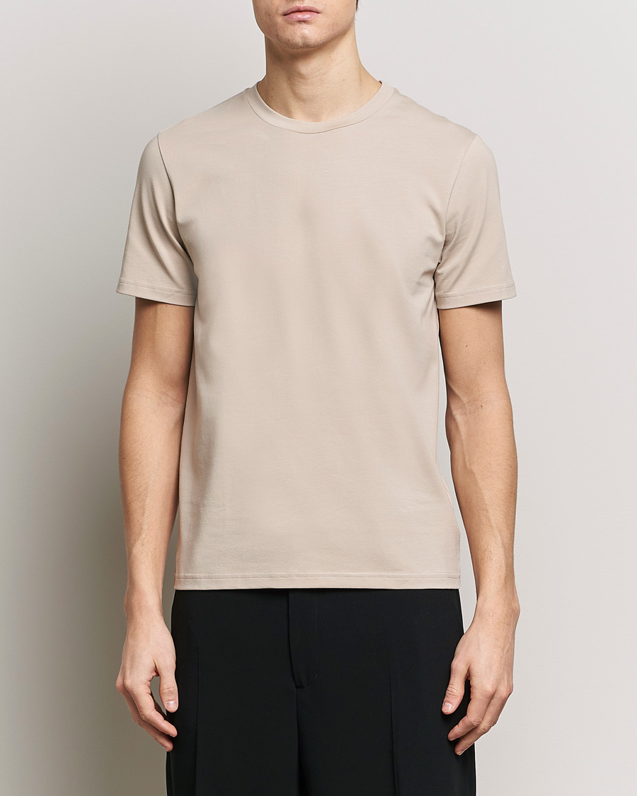 Herr | Kortärmade t-shirts | Filippa K | Soft Lycra T-Shirt Light Taupe