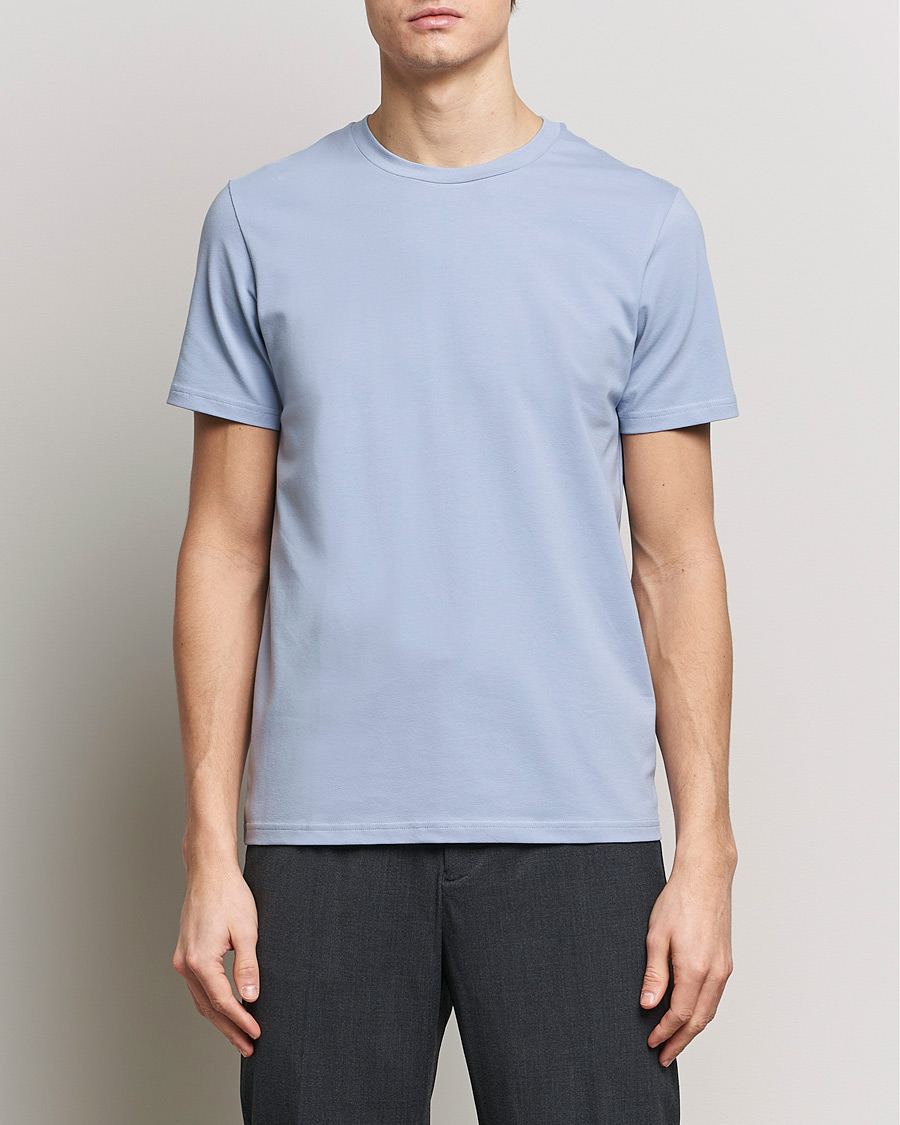 Herre |  | Filippa K | Soft Lycra T-Shirt Faded Blue