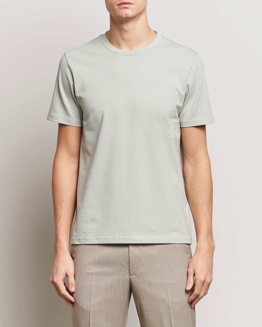 Herr | T-Shirts | Filippa K | Soft Lycra T-Shirt Green Grey