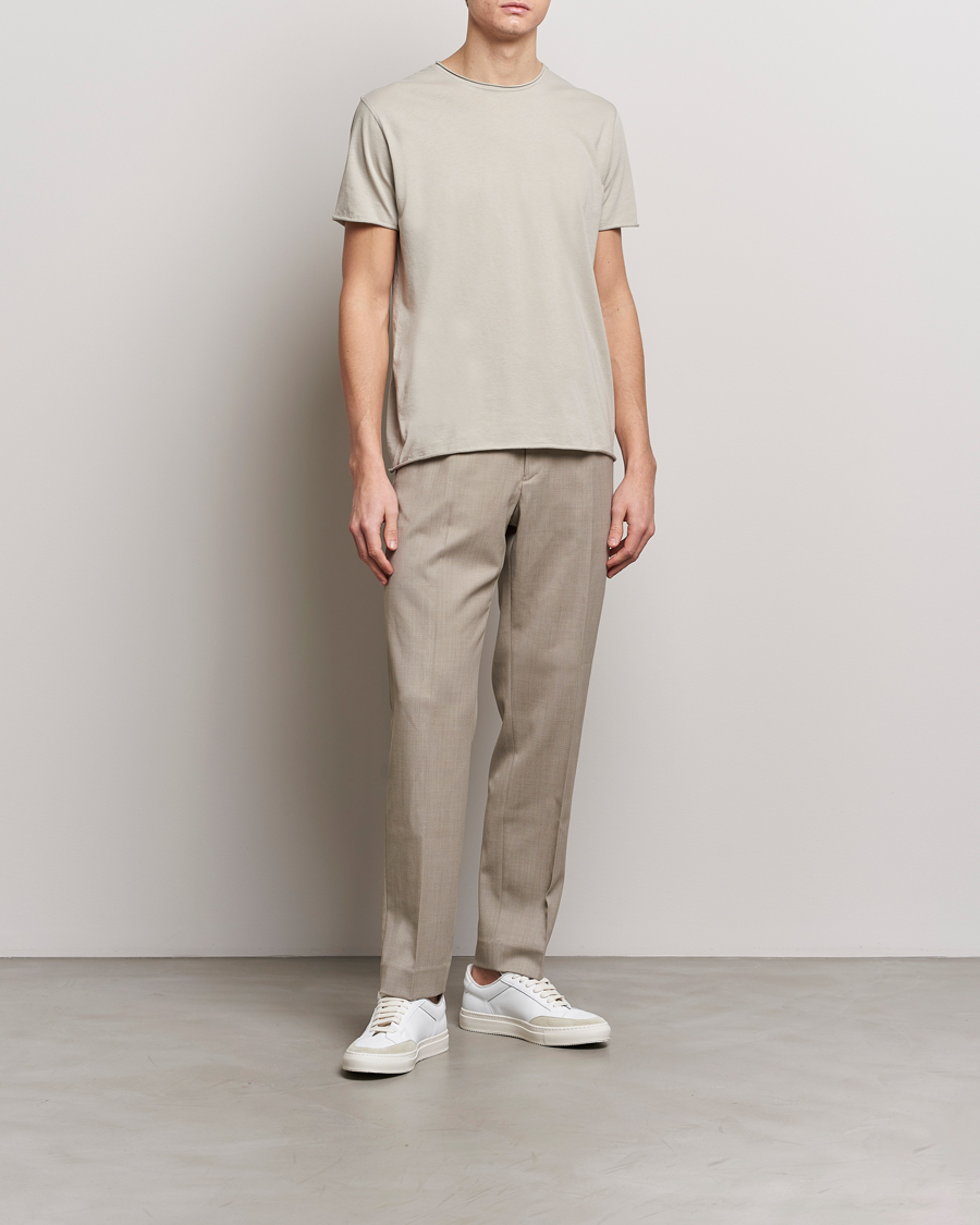Herr | T-Shirts | Filippa K | Roll Neck Crew Neck T-Shirt Light Sage