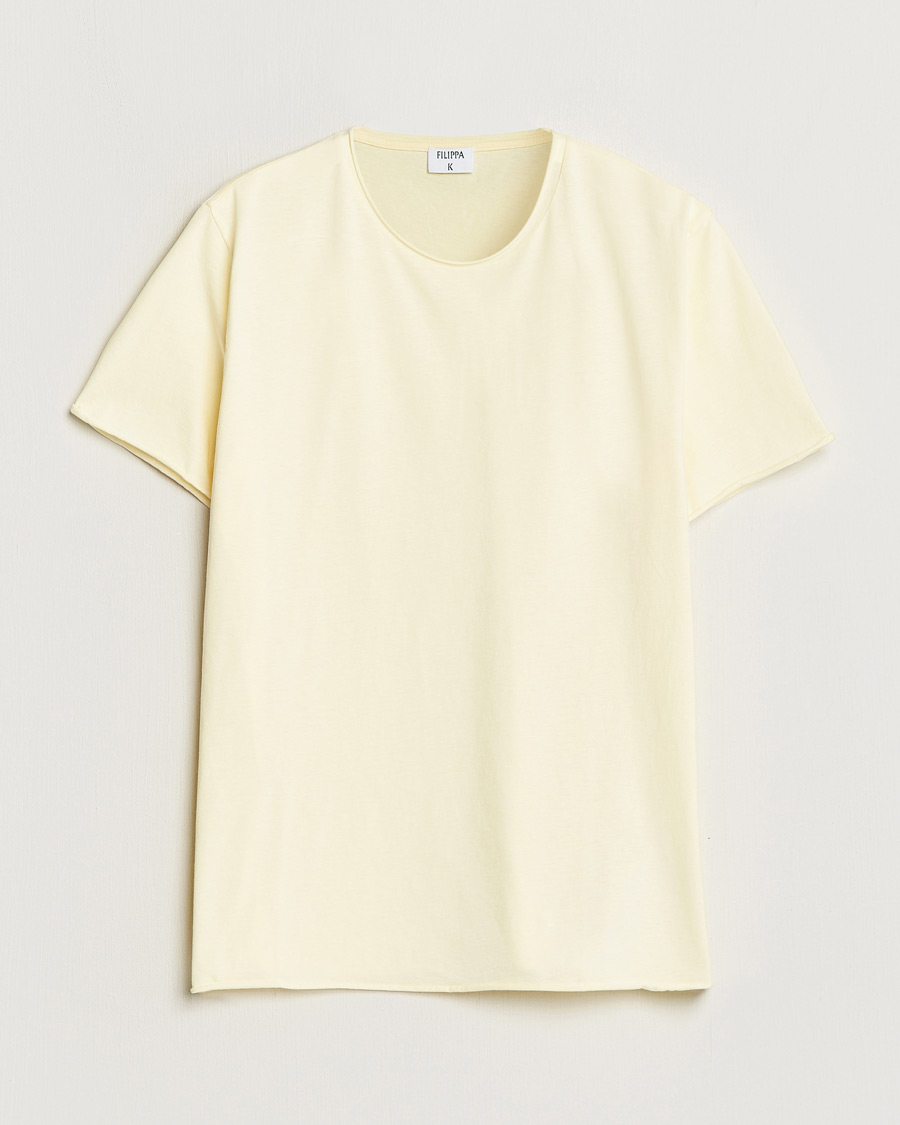 Herr | T-Shirts | Filippa K | Roll Neck Crew Neck T-Shirt Soft Yellow