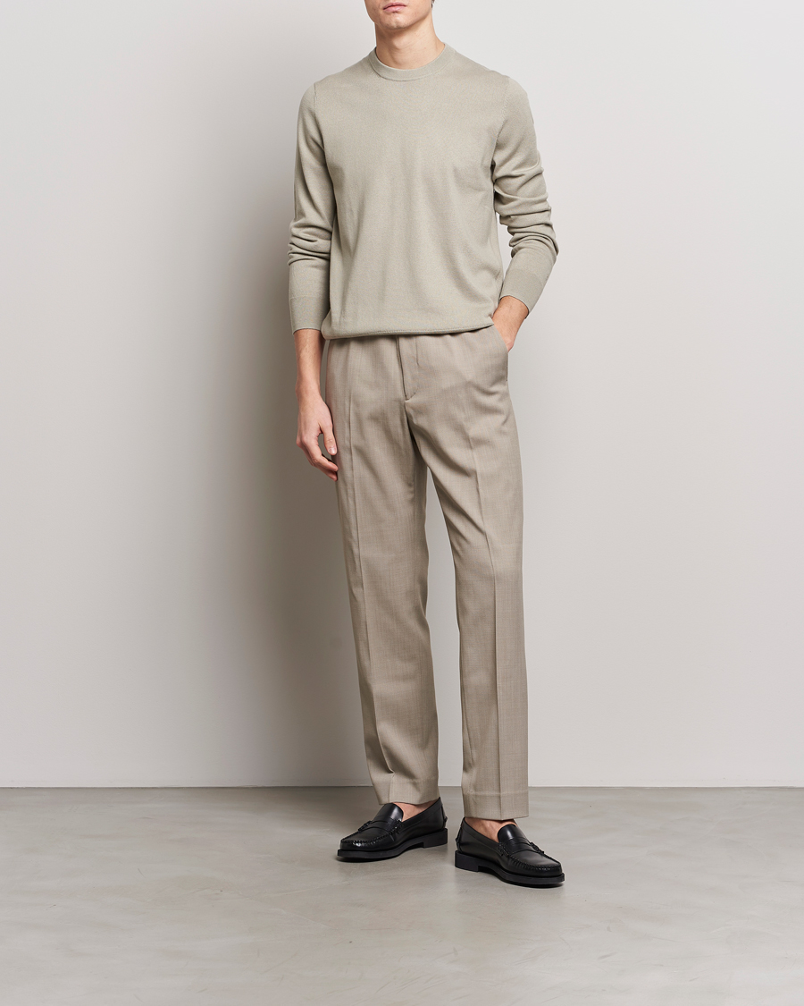 Herr | Tröjor | Filippa K | Cotton Merino Sweater Light Sage
