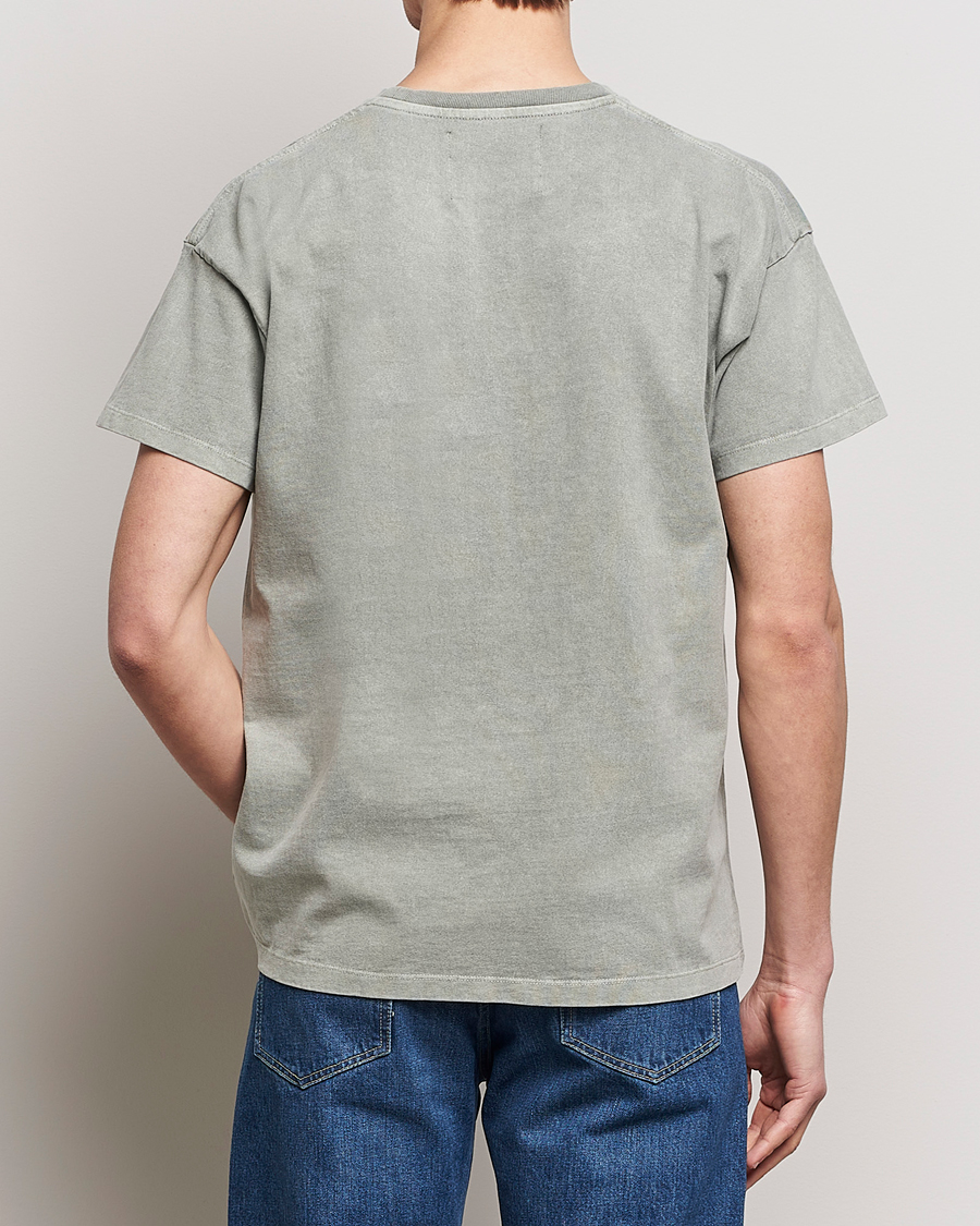 Herr | T-Shirts | Jeanerica | Marcel Heavy Crew Neck T-Shirt Washed Olive Green