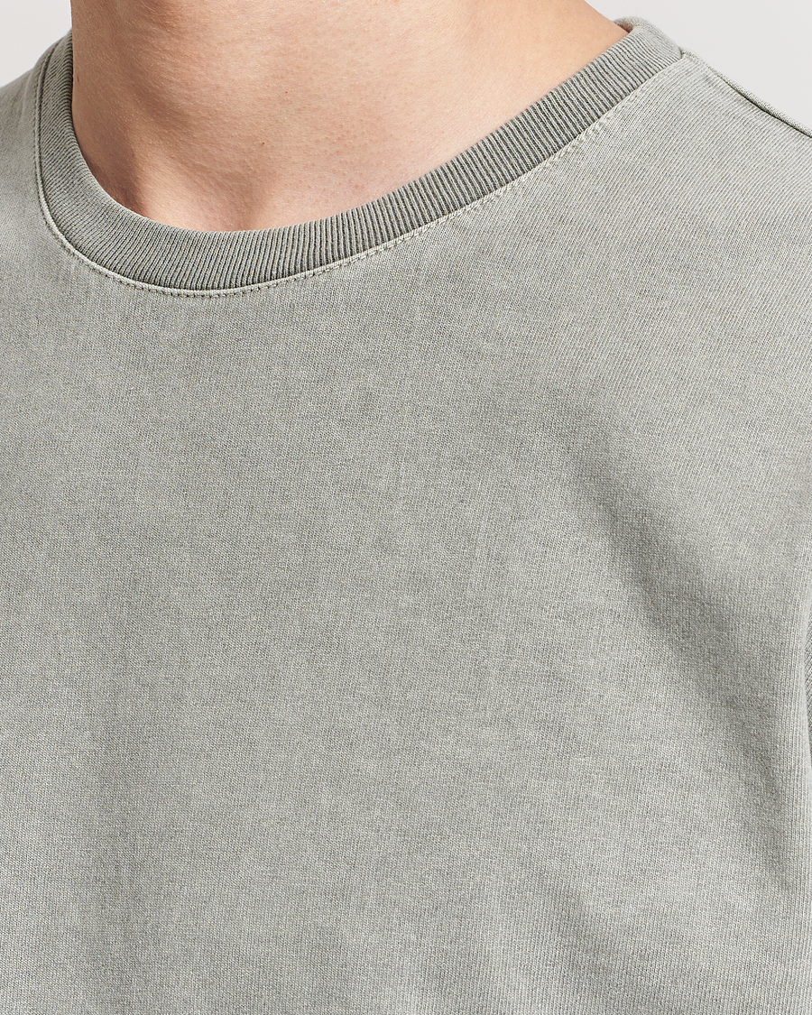 Herr | T-Shirts | Jeanerica | Marcel Heavy Crew Neck T-Shirt Washed Olive Green