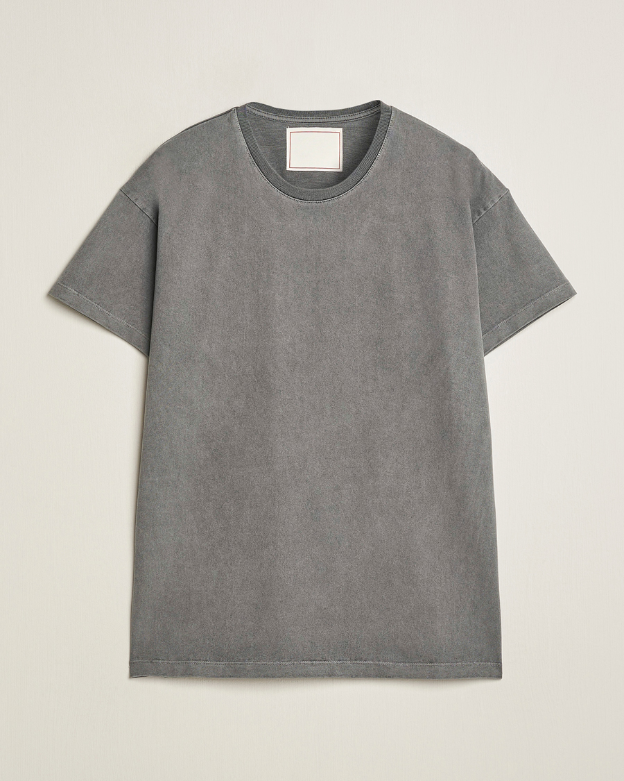 Herr | T-Shirts | Jeanerica | Marcel Heavy Crew Neck T-Shirt Washed Balck