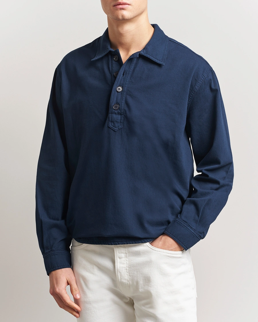 Herr | Skjortor | Jeanerica | Lala Popover Shirt Dark Navy