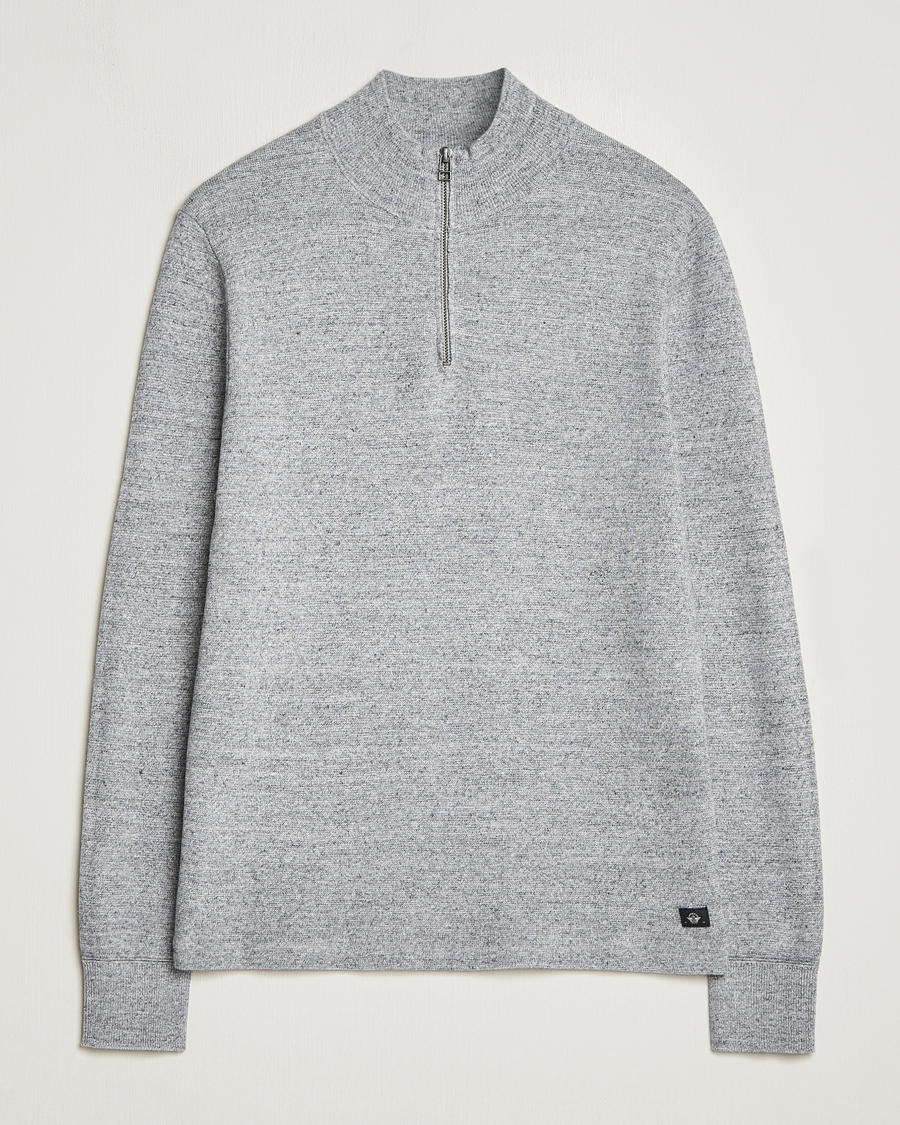 Herr | Tröjor | Dockers | Half Zip Sweater Smokestack Heather