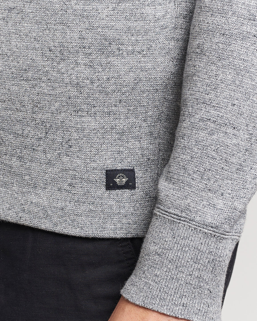 Herr | Tröjor | Dockers | Half Zip Sweater Smokestack Heather