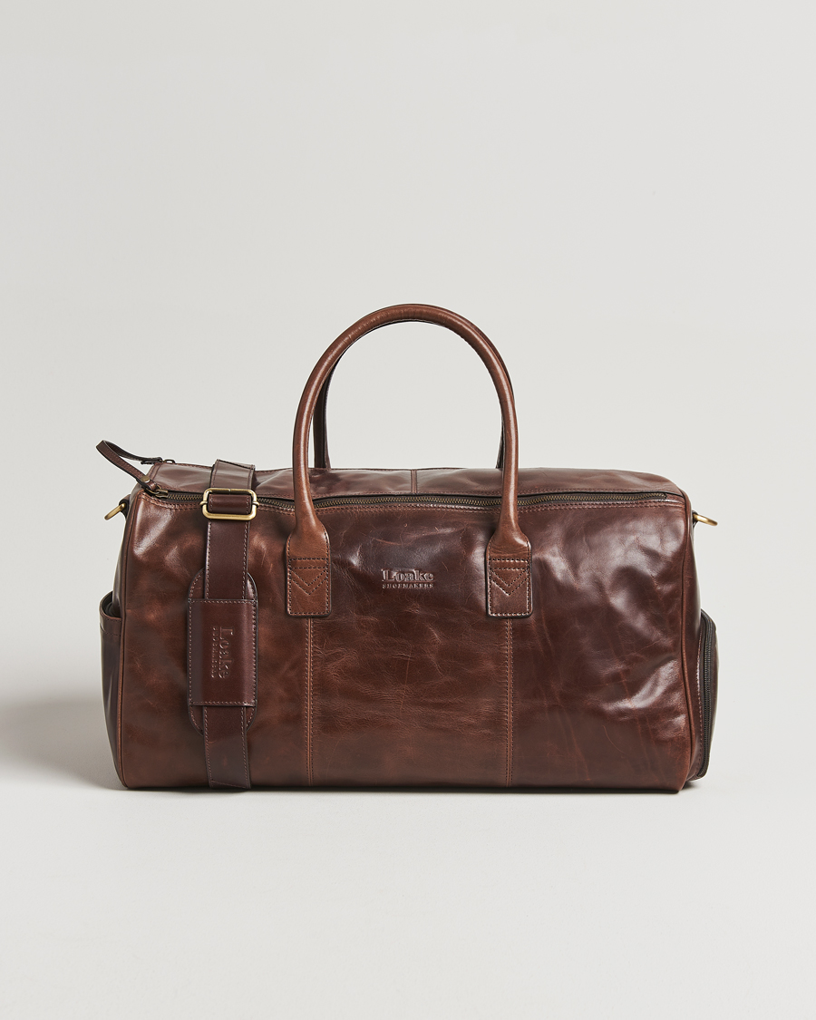 Herr | Väskor | Loake Shoemakers | Devon Leather Travel Bag Dark Brown