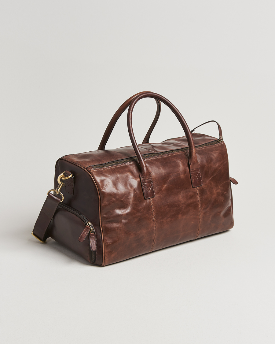Herr | Väskor | Loake Shoemakers | Devon Leather Travel Bag Dark Brown