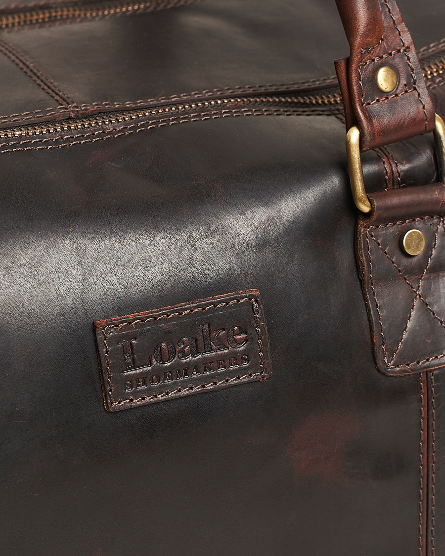 Herr | Väskor | Loake 1880 | Devon Leather Travel Bag Dark Brown